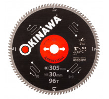 Диск пильный по дереву, 305х30 мм, 96T Okinawa 305-96-30