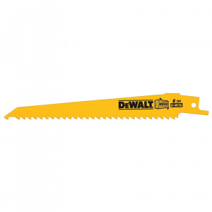 Полотно для сабельной пилы по дереву с гвоздями 152 мм, 6 TPI, BiM, 5 шт. DeWALT DT2359