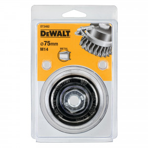 Кордщётка чашечная витая 75 мм M14 DeWALT DT3492