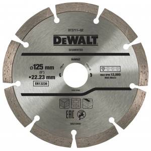 Диск алмазный сегментный 125×22,23 мм DeWALT DT3711
