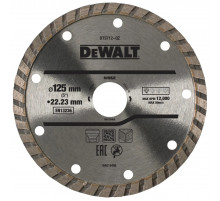 Диск алмазный турбо 125×22,23 мм DeWALT DT3712