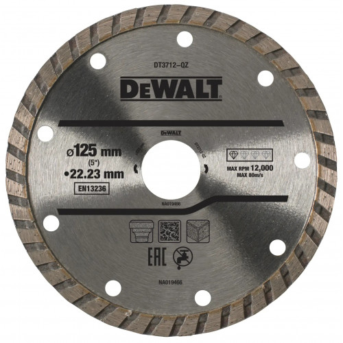 Алмазный круг DeWALT DT3712 Turbo диаметром 125 мм