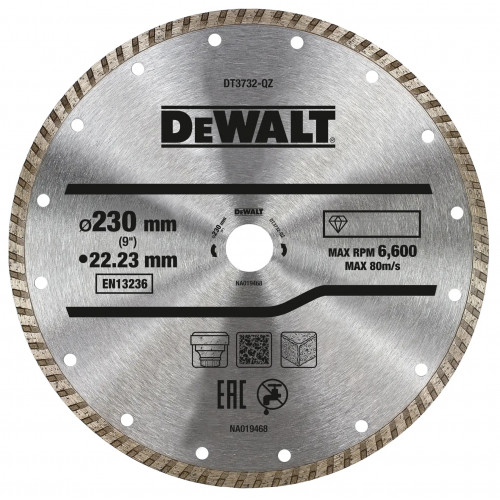 Алмазный круг DeWALT DT3732 Turbo диаметром 230 мм