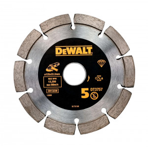 Диск алмазный сегментный 125×22,2 мм DeWALT DT3757