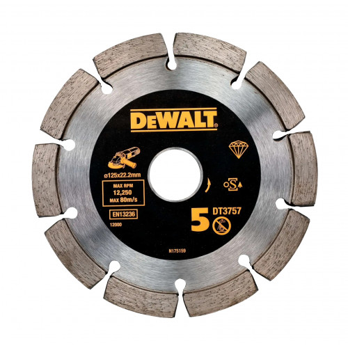 Сегментный алмазный круг DeWALT DT3757 диаметром 125 мм