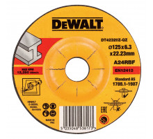 Диск обдирочный по металлу 125×6,3×22,23 мм DeWALT DT42320Z