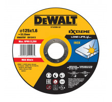 Диск отрезной Extreme по нержавеющей стали 125×1,6×22,23 мм DeWALT DT43906