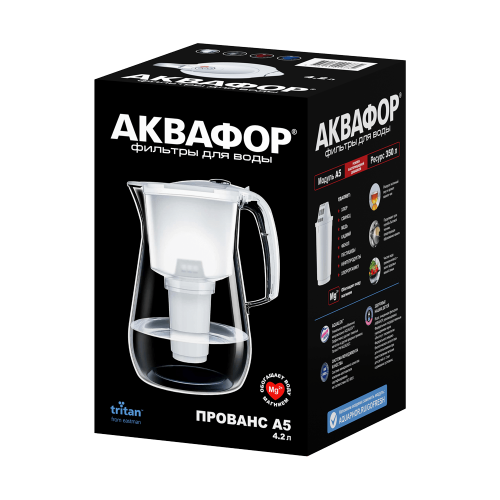 Фильтр-кувшин Аквафор Прованс 4,2 л белый, арт. 522753