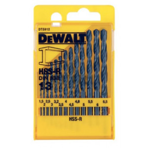 DT5912 Набор сверл по металлу HSS-R, 13 шт. DeWALT