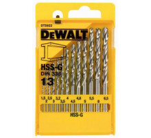 DT5922 Набор сверл по металлу HSS-G, 13 шт. DeWALT