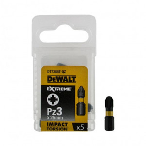 DT7388T Бит ударный PZ3х25 мм IMPACT TORSION EXTREME, 5 шт. DeWALT
