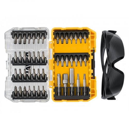 DT70704 Набор бит с держателем и очками 47 шт TOUGHCASE+ DeWALT