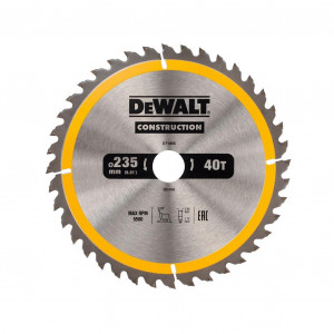Диск пильный по дереву 235х30 мм 40 зубьев DeWALT DT1955
