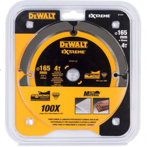 Диск пильный по фиброцементу 165х20 мм 4 зуба DeWALT DT1471