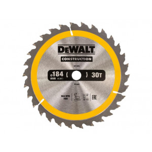 Диск пильный по дереву 184х16 мм 30 зубьев DeWALT DT1940