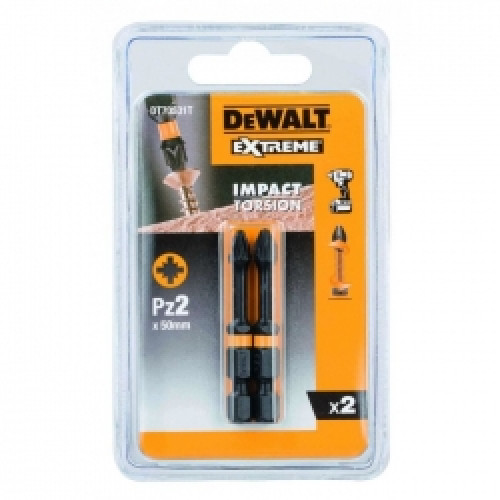DT70531T Бит ударный PZ2х50 мм IMPACT TORSION EXTREME, 2 шт. DeWALT