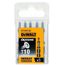 DT7393T Бит ударный T10х50 мм IMPACT TORSION EXTREME, 5 шт. DeWALT