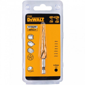 DT5026 Сверло ступенчатое по металлу, 6-12 мм DeWALT