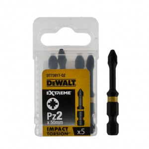 DT7391T Бит ударный PZ2х50 мм IMPACT TORSION EXTREME, 5 шт. DeWALT