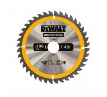 Диск пильный по дереву 190х30 мм 40 зубьев DeWALT DT1945