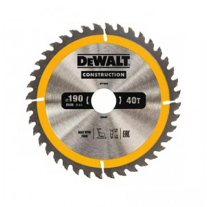 Диск пильный по дереву 190х30 мм 40 зубьев DeWALT DT1945
