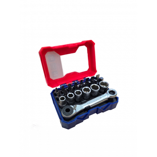 Набор бит и головок 24 шт. с трещоткой WORKPRO WP200535