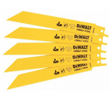 Полотно для сабельной пилы по металлу и дереву 152 мм S922HF 5 шт. DeWALT DT2345