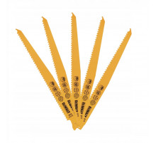 Полотно для сабельной пилы по дереву с гвоздями 228 мм S1111DF 5 шт. DeWALT DT2349