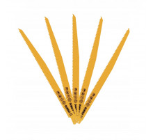 Полотно для сабельной пилы по дереву с гвоздями 305 мм S1411DF 5 шт. DeWALT DT2350