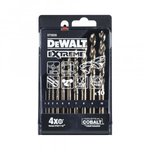 Набор сверл по металлу EXTREME COBALT 10 шт. DeWALT DT5935