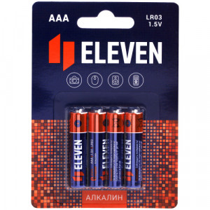 Батарейки алкалиновые АА (LR6) 4 шт. ELEVEN 301748