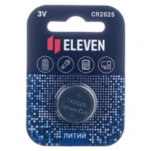 Батарейка литиевая CR2025 1 шт. ELEVEN 301759