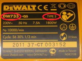 Как определить модель и Type инструмента DeWALT